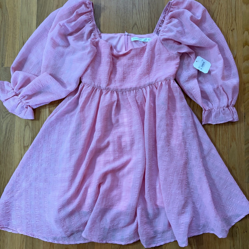 Altar'd State Blush Textured Dress